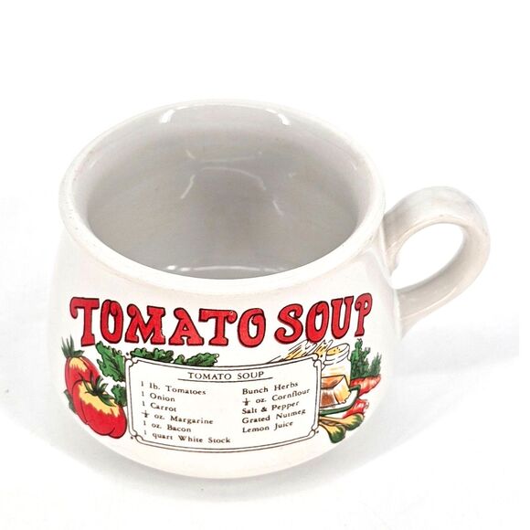 Vintage Lot of 3 Soup Recipe Mug Bowls Crock With Handle - Picture 6 of 8